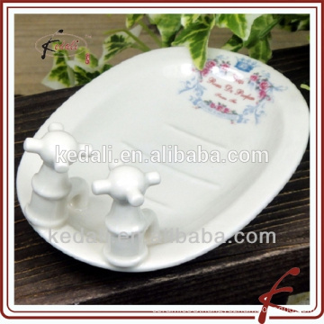 2015 Hot Sell Unique Shape Stoneware Ceramic Soap Dish For Home